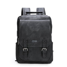 Load image into Gallery viewer, GRAND SAC A DOS CUIR JEEP AVENTURE NOIR BLACK 4WD