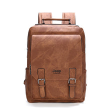 Load image into Gallery viewer, GRAND SAC A DOS CUIR JEEP AVENTURE PORTABLE 17&quot;
